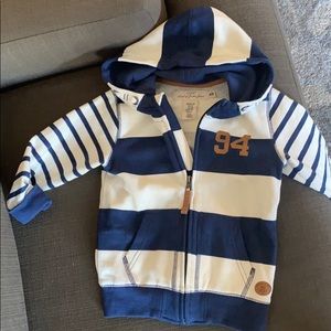 Striped toddler boy hoodie